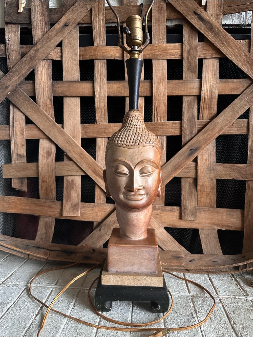 Buddhist Table Lamp, Rodrigues? 1953